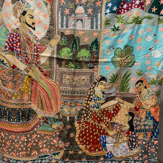 Shah Jehan Design| SJ & M Embroidery Pink Stars