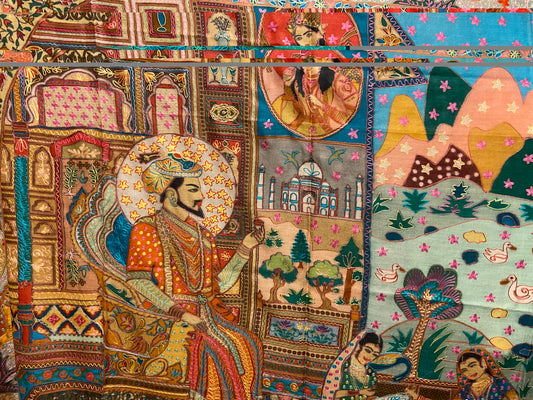 Shah Jehan Design| SJ & M Embroidery Yellow Stars