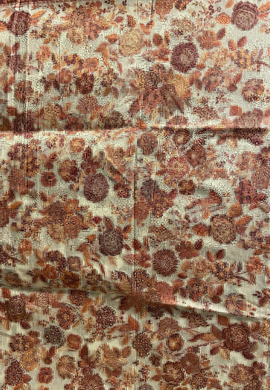 Floral Design|Floral Beige Red Flowers Shawl