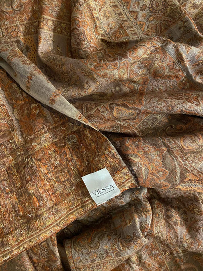 Gold Thread |Gold Thread Design Shawl