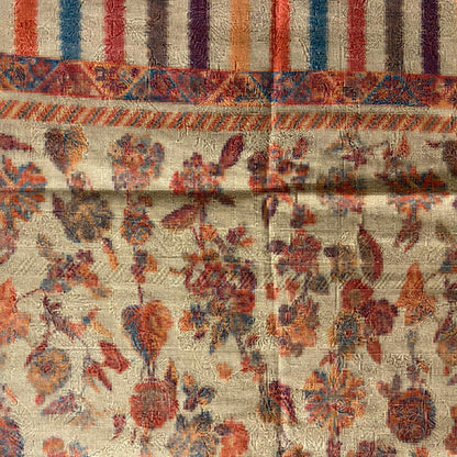Fine Design |Beige Multi Color Kanni Shawl