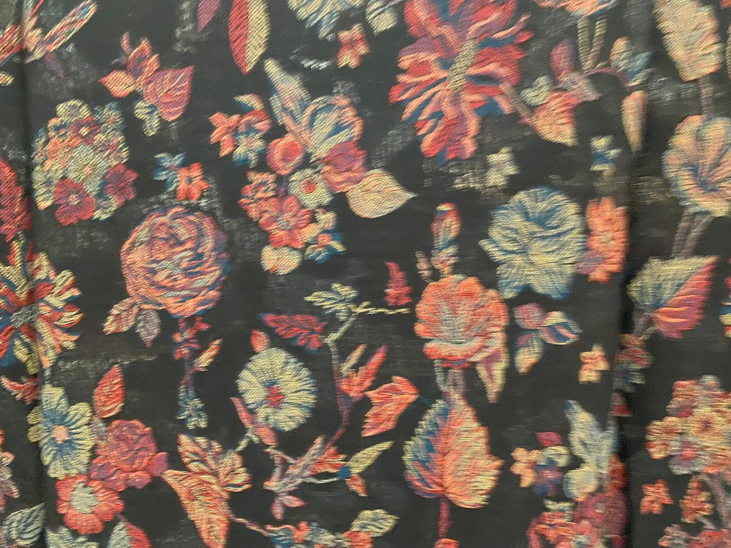 Floral Design| Floral Black Pattern Shawl