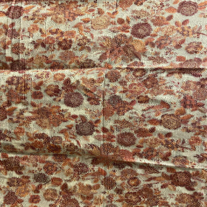 Floral Design|Floral Beige Red Flowers Shawl