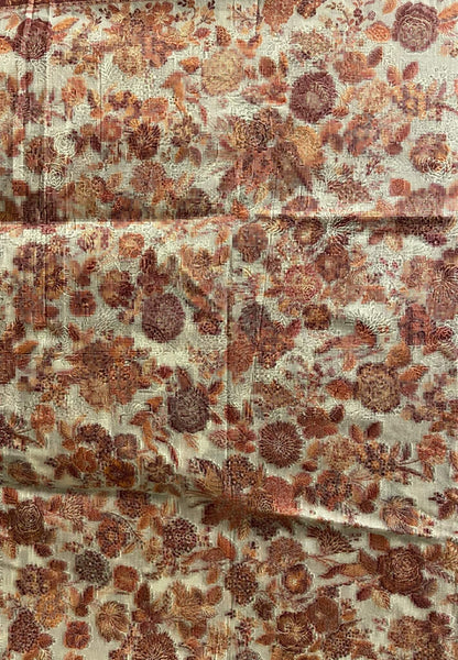 Floral Design|Floral Beige Red Flowers Shawl